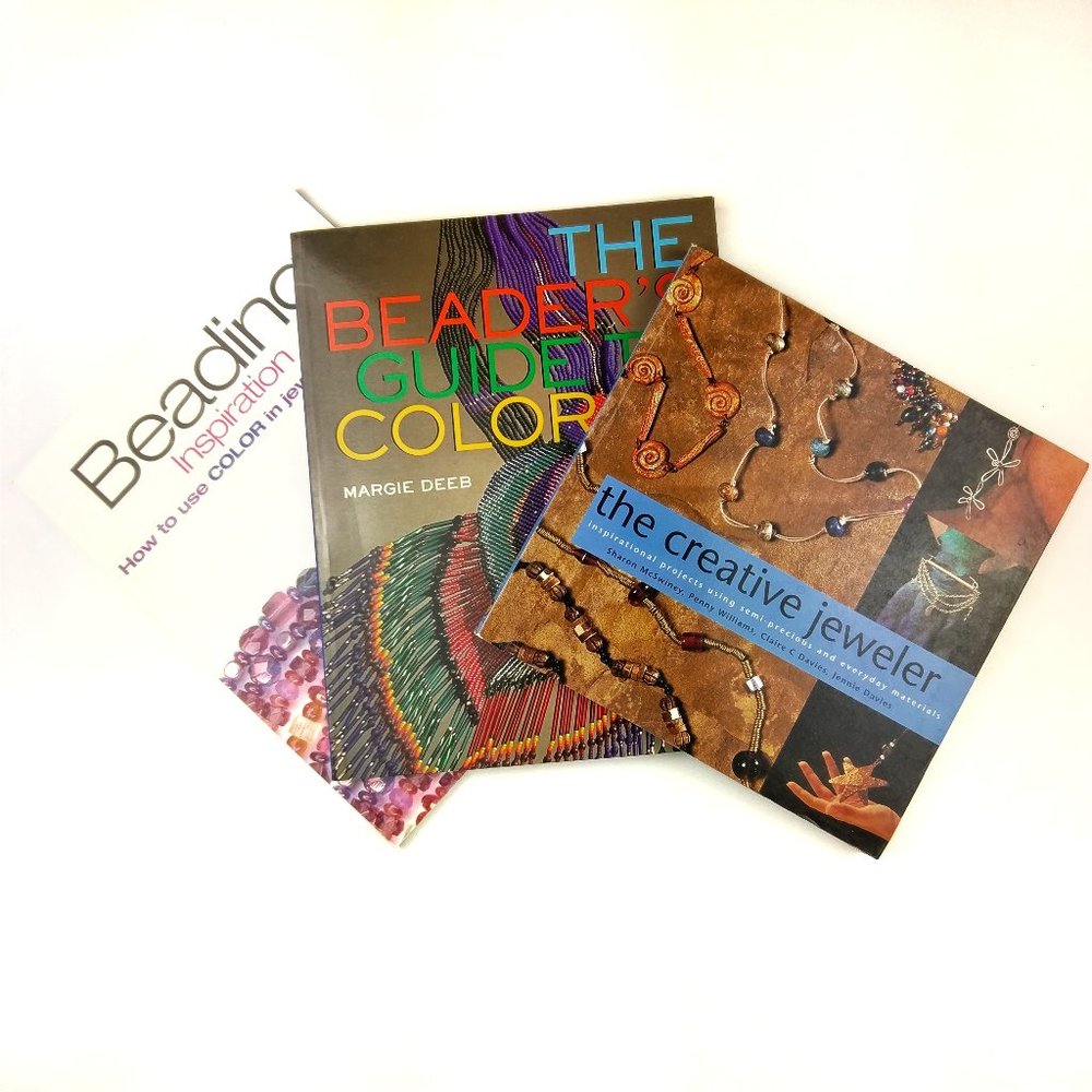3 Books Jewelry Making Bead Wire Color Instruction